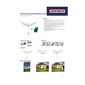 LEIFHEIT Wäschespinne Linomatic 500 deluxe Cover - Product Image 3