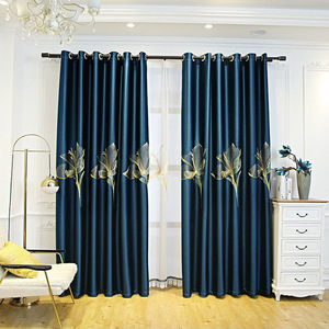 <span class=keywords><strong>Tende</strong></span> Oscuranti di Lusso in Tessuto Damasco di Poliestere Pronte all'Uso con Ricamo a Onda di Giglio per Soggiorno, Qualità all'Ingrosso LATAM - Product Image 4