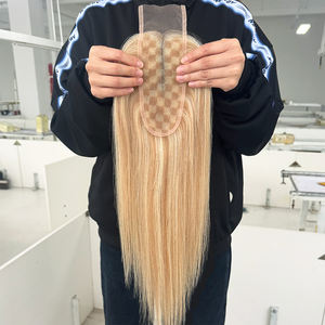 2026 Cierre de encaje blanco para mujer, con base de seda, densidad natural, cutícula alineada, cabello humano europeo, topper de encaje mono - Product Image 5