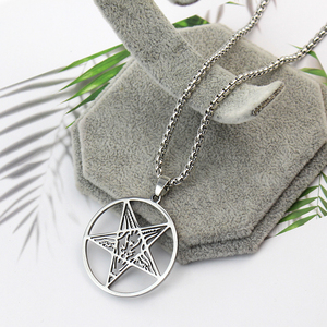 Colliers pendentifs étoile hss, bijoux de couleur argent, à la mode, plusieurs modèles - Product Image 3