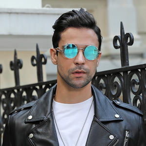 Lunettes de soleil steampunk personnalisées pour hommes, monture en métal, protection UV400, classe 2, style Instagram, tendance rétro - Product Image 5