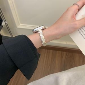 <span class=keywords><strong>Bracelet</strong></span> en métal diamanté pour <span class=keywords><strong>Apple</strong></span> <span class=keywords><strong>Watch</strong></span> S10, SE3, S11, S987, compatible avec les modèles féminins - Product Image 2