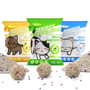Haisen Cat Litter Factory Natural Organic Clumping Mineral Premium Fragrant <b>Ball</b> Shape <b>Clay</b> Bentonite Cat Sand Litter - Product Image 1