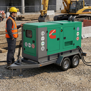 เครื่องกำเนิดไฟฟ้าดีเซลแบบเงียบ EAC EPA CE ISO 20kw 30kw 40kw 50kw 80kw ยี่ห้อ Cummins Weichai YuChai Shangchai Kofo Aoling มีจำหน่าย - Product Image 6