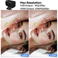 ELP 4K 21X Zoom USB Kamera Otomatik Odaklama Lensi Kızılötesi Uzaktan Kumanda 1080P 60fps H.265 Mini Web Kamerası UVC Video Konferans için