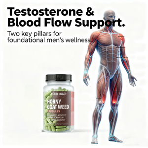 Nhãn hiệu riêng OEM/ODM hiệu lực cao 20% icariin Horny Goat Weed chiết xuất viên nang cho nam tăng cường bổ sung - Product Image 6