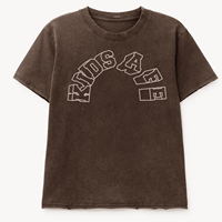 T-shirt imprimé pour homme, été, haute qualité, 100% coton, vintage, lavé, avec motif, décontracté, surdimensionné, manches courtes, pour homme