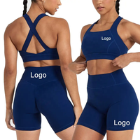 Ensemble de shorts de sport 2 pièces pour femme – Shorts de yoga, de gym et de course extensibles pour l'été