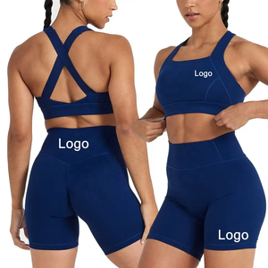 Custom Women's 2 Piece Workout Shorts Set – Stretchy Athletic Yoga Gym Running Shorts Summer Activewear - Product Image 4