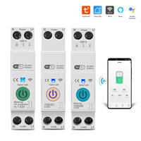 Disjoncteur intelligent Tuya 63A réglable Wi-Fi/Zigbee avec mesure d'énergie, minuterie et relais pour maison connectée