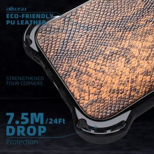 Coque de téléphone pour iPhone, design de luxe, sangle, TPU, PC, cuir, antichoc, pour iPhone 15, 14 Pro, 13 Pro Max - Product Image 3