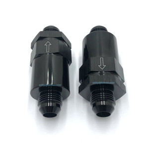 Custom CNC Machined Black Aluminum AN6 AN8 AN10 Washable Racing in <strong>Line</strong> <strong>Fuel</strong> <strong>Filter</strong> with Brass Insert - Product Image 4