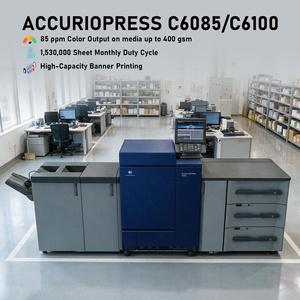 Imprimante d'occasion d'origine AccurioPress C6085 Konica Minolta, nouvelles presses numériques OEM C6085, copieurs avec format A3 max. Zone d'impression - Product Image 1