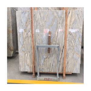 Yashi Đá Hoa Cương Trắng Với Tấm Gân Gân Xanh Dương Cho Gạch Lát Sàn Tường - Product Image 1