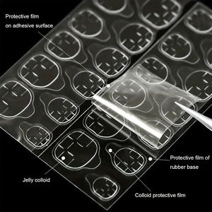 5-Pack DIY 3D <span class=keywords><strong>Double</strong></span> <span class=keywords><strong>Face</strong></span> Transparent Gelée <span class=keywords><strong>Ongles</strong></span> Colle Autocollants Réutilisable <span class=keywords><strong>Adhésif</strong></span> <span class=keywords><strong>Faux</strong></span> <span class=keywords><strong>Ongles</strong></span> Art Accessoires Outils Offre Spéciale - Product Image 2