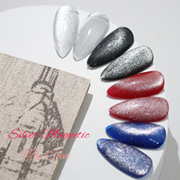 Hot Gel Polish Water Light Magnetic Cat Eye Gel Top Gel Semipermanente Moonlight Silver Cat Eye Nail Polish Proveedor de uñas de China
