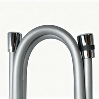 Tuyau de douche en PVC gris argenté, tuyau d'arrivée pour robinet de salle de bain, accessoires de gestion souple pour la salle de bain