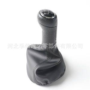 Pommeau de levier de vitesse en cuir, 5 ou 6 vitesses, ergonomique, pour Volkswagen Polo Golf 3 - Product Image 4