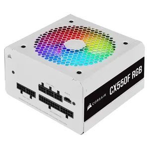 CORSAIR CX-F RGB Series CX550F RGB White 550W 80 PLUS Bronze Fully Modular ATX Power Supply