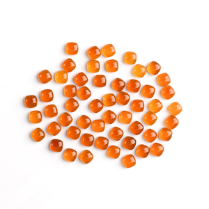 Gemas de Ágata Naranja Natural de Alta Calidad Enceradas/En Aceite, en Forma de Cabujón, para Joyería, Anillos, Gemas Sueltas al por Mayor - Product Image 3