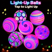 Ballon rebondissant lumineux créatif, ballon de plage gonflable LED, jouet de fitness coloré et clignotant pour les enfants, les fêtes et les jeux en plein air