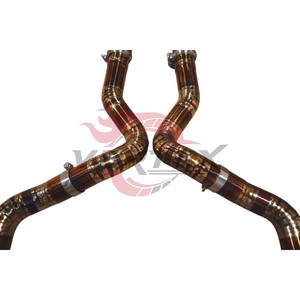 Sistema de Escape Trasero Vortex en Color Dorado Titanio para Mercedes Benz AMG W205 C63 C63S 4.0T, Silenciador Deportivo - Product Image 2
