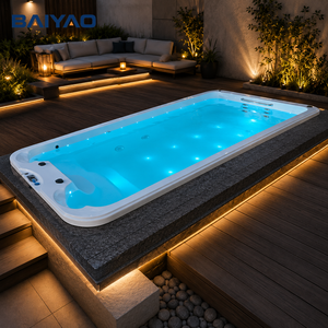 <span class=keywords><strong>Spa</strong></span> de piscine sans fin intelligent de 4 mètres d'usine avec système Balboa Massage tourbillon Yacuzzi Bain à remous en acrylique pour personnes - Product Image 3