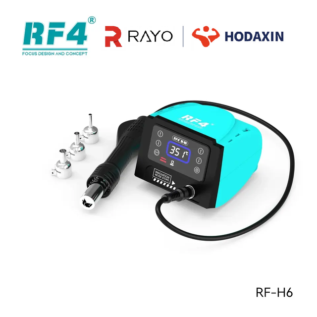 RF4 RF-H6 Anti-static Electricity Desoldering Station Gun Hot Air Gun for Mobile Phone BGA Motherboard Blow Welding Station