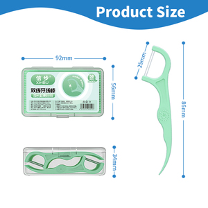 Scatola per Filo Interdentale a Doppia Linea con Stuzzicadenti, Design Moderno con Impugnature per Salute Dentale Domestica e Professionale - Product Image 6