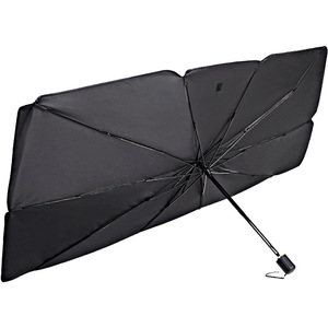 Car Sunshade Umbrella Style Retractable Front Windshield <b>Cover</b> Heat Insulation Panel General Use - Product Image 1