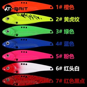 เครื่องสั่นโลหะ3-18กรัมสีซิงค์อัลลอยด์ดราก้อนฟัน3-18กรัมเหยื่อปลอมแบบแข็งยาวมีช่องใส่เลือดมีตะขอ3ช่อง - Product Image 4