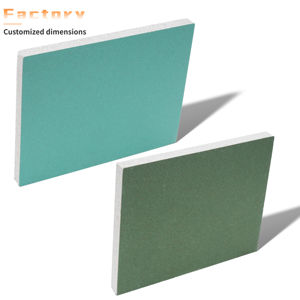 Hochwertige Feuchtigkeitsbeständige Gipskartonplatte 12mm 2440x1220mm Langlebige Schimmelresistente Wandplatte für Bad und Küche - Product Image 3