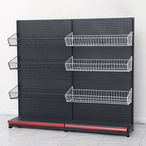 Kệ Bán Lẻ Kim Loại Sắt Chịu Tải Nặng Tùy Chỉnh MOQ Thấp Kệ Trưng Bày Siêu Thị Gondola Kệ Giá Để Bán Lẻ Giá Cửa Hàng - Product Image 3