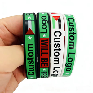 สายรัดข้อมือซิลิโคนแบบกำหนดเอง กำไลยางส่วนตัวพร้อมโลโก้หรือข้อความ - Product Image 1