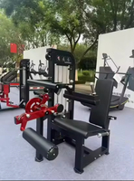 Machine de musculation professionnelle DINUO Premium réglable en acier pour curls et extensions de jambes, avec pile de poids de 70 kg, pour salle de sport