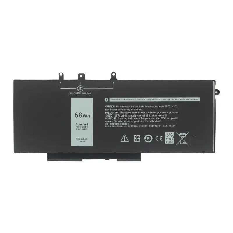 GJKNX para Dell Latitude 7.6v 62Wh Li-ploymer bateria do portátil 5580 5480 5280 3520