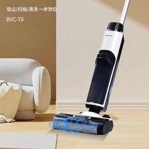 Cordless Floor Scrubber Wet Dry Vacuum Cleaner 36V <b>Battery</b> Powered With <b>Flat</b> Suction Nozzle For Home Cleaning - Product Image 3