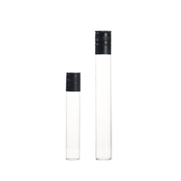 Usine Personnalisé Haute Borosilicate 50ml 100ml Tube De Verre Bouteille pour Emballage De Vin Whisky Tequila Liqueur Esprit Petite bouteille En Verre