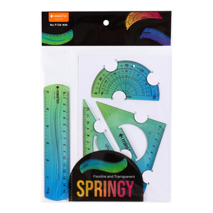 Jongens En Meisje Kleur Flexibele Plastic Linialen Set Student Linerscale Sizing Liniaal Sets - Product Image 3