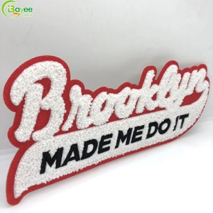 Comfortable Hand Feel Custom Chenille Embroidered Patch with Eco-Friendly Iron-On Backing for Hats and Jackets - Product Image 4