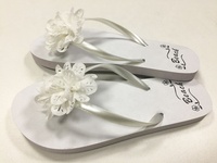 Tongs classiques pièces personnalisées, en vrac, 1 dollar, couleurs blanches unies, avec impression par sublimation