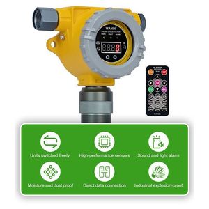 Industrial Fixed Oxygen O2 Gas Leak Detector with Sound Light Alarm IP66 LCD Screen - Product Image 6