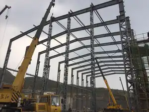 Yunjoin cobertizo de almacenamiento prefabricado estructura de acero construcción de almacén estructura de acero edificio de metal de almacén