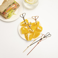 Brochettes en bambou écologiques de haute qualité pour barbecue au charbon de bois, apéritifs décoratifs et cuisine en plein air