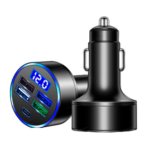 Chargeur de voiture électrique <span class=keywords><strong>USB</strong></span> 4 ports 15W, allume-cigare PD QC3.0, charge rapide 5V/2.4A, <span class=keywords><strong>adaptateur</strong></span> de chargeur de téléphone - Product Image 3