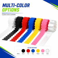 Bandes de protection multicolores pour raquettes, rubans de protection sans bordure pour raquettes de pickleball, bande de protection pour le bord des raquettes de pickleball et de padel
