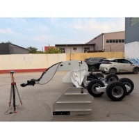 Niveleuse de terrain par satellite Runtu Custom 2500 kg à commande unique, de 2500 mm à 4000 mm, niveleuse de tracteur hydraulique robuste en acier