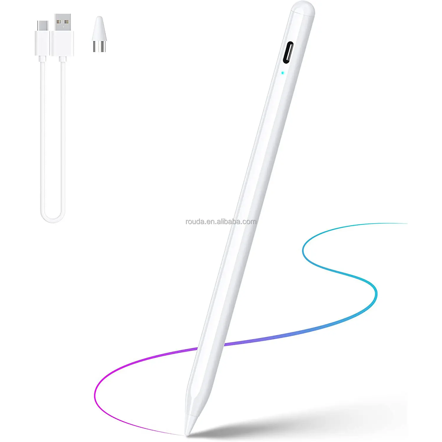 आईपैड आईफोन के लिए जेनेरिक स्टाइलस पेंसिल, एंड्रॉइड और विंडोज स्क्रीन सेल फोन टैबलेट सक्रिय स्टाइलस पेन