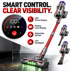 Wholesale Cordless Stick Vacuum Cleaner 650W Brushless Motor 40kPa Suction 2200mAh <b>Removable</b> Battery for Home <b>Carpet</b> Pet <b>Hair</b> - Product Image 4