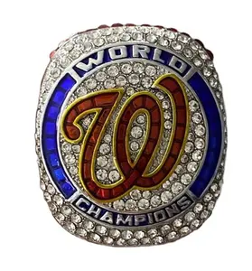 制造商低成本定制 2020 最新华盛顿国民队棒球冠军戒指